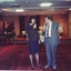 Bob Davis speaking to a female 
