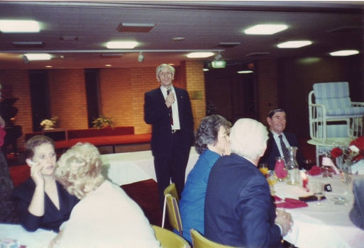 John Cook speaks to the audience