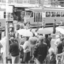 Crowds watching square dancers in Bourke St mall