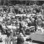 Crowds listening to the Victorian Police Band in City Square