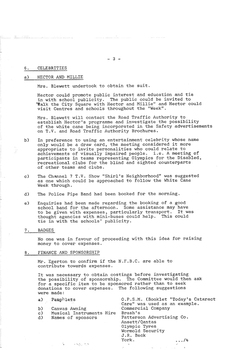 Typed meeting minutes on white paper