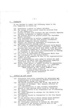 Typed meeting minutes on white paper