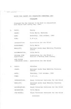 Typed meeting minutes on white paper