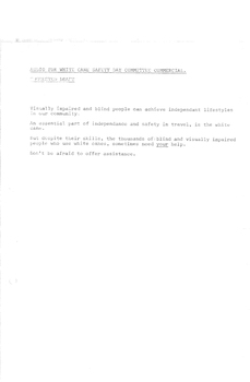 Typed meeting minutes on white paper
