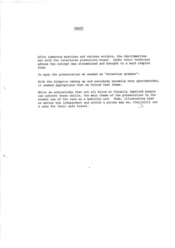 Typed meeting minutes on white paper