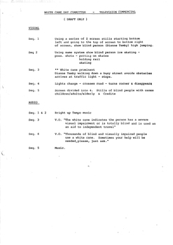 Typed meeting minutes on white paper