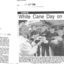 Newspaper articles about White Cane Day