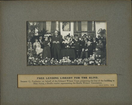 Tilly Aston given key to building by Senator Fairbairn