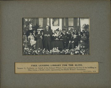 Tilly Aston given key to building by Senator Fairbairn