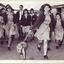 School children with Seeing Eye dog