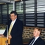 John Puttick at the podium with Professor Ron McCallum sitting next to him