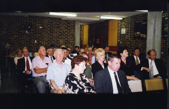 The audience at the meeting including Bill Jolley, Nick Carter and Peta Nagle