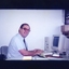 David McKenzie, Business Development manager, at his computer