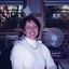 Margaret Ford sitting at a computer screen