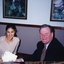 Geoff Melvin hands cheques to unidentified female