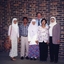 Group of Indonesian students with QBIC tour guide