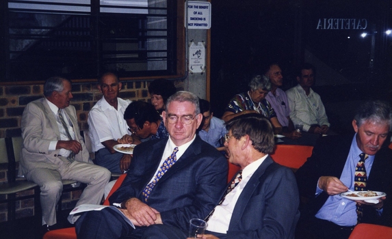 Mike Ahern seated in the crowd at the AGM