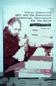 Front cover of book with image of man at a workshop bench
