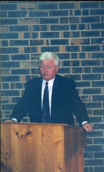 Tim Quinn at the podium
