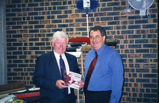 Tim Quinn with John Puttick at the book launch