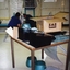 Unknown workers on factory floor