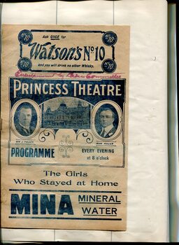 Concert program featuring blind musicians and singers