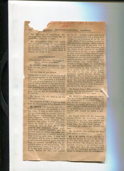 Newspaper cuttings relating to blind people and activities