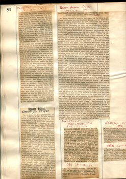 Newspaper cuttings relating to blind people and activities