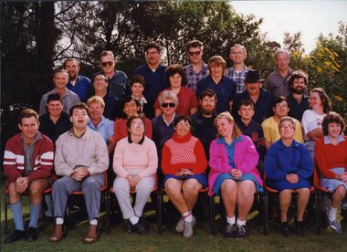 Group photo of QBIC workers taken at Yeronga TAFE