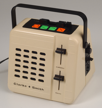 Plastic cream toaster shaped box with with buttons and levers