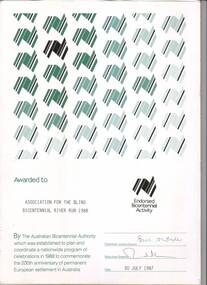 Green and black writing on white page with Australia shape in various shades of green