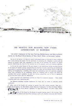Description and drawing of new offices at Burwood