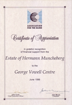 White pages with black writing and AFB coloured logo