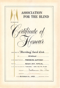 Black writing on cream paper with golden guiding light logo