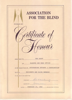Black writing on cream paper with golden guiding light logo