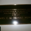 Mrs C M (Edna) Nunn plaque on wall