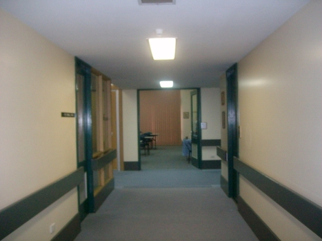 View from middle corridor towards dining room/day centre