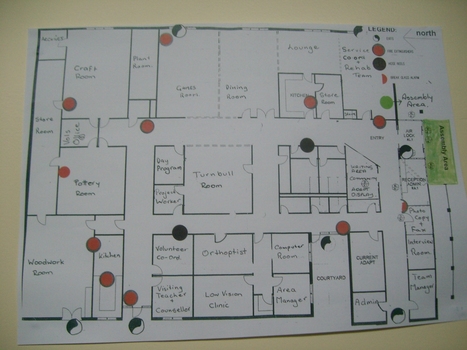 Map showing layout of Ballarat office