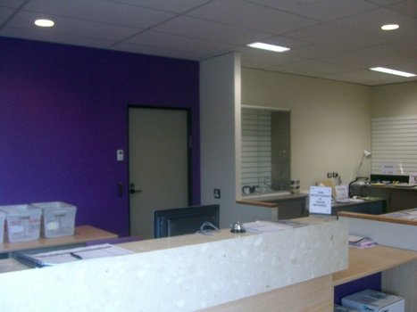 Right side of reception (looking inwards) to Adapt shop display