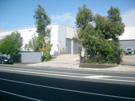 Driveway from Macaulay Road into car park and receiving bays