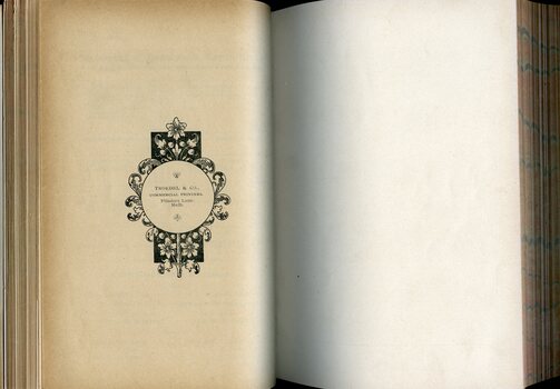 Publisher information on end page
