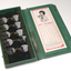 Canvas box which includes display models of different dimensions of pince nez 