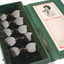 Canvas box which includes display models of different dimensions of pince nez 