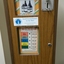 Close up of labelling on front of machine