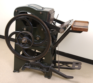 Steel and cast iron printing press