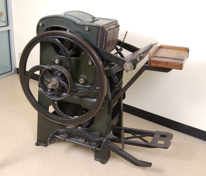 Steel and cast iron printing press