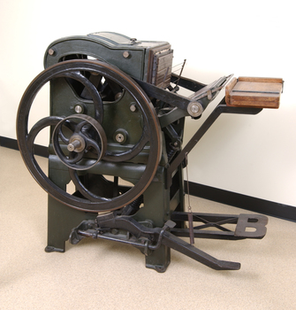 Steel and cast iron printing press
