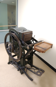 Steel and cast iron printing press