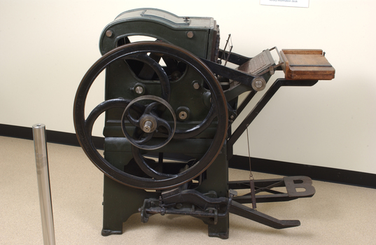 Steel and cast iron printing press