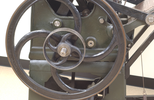 Steel and cast iron printing press